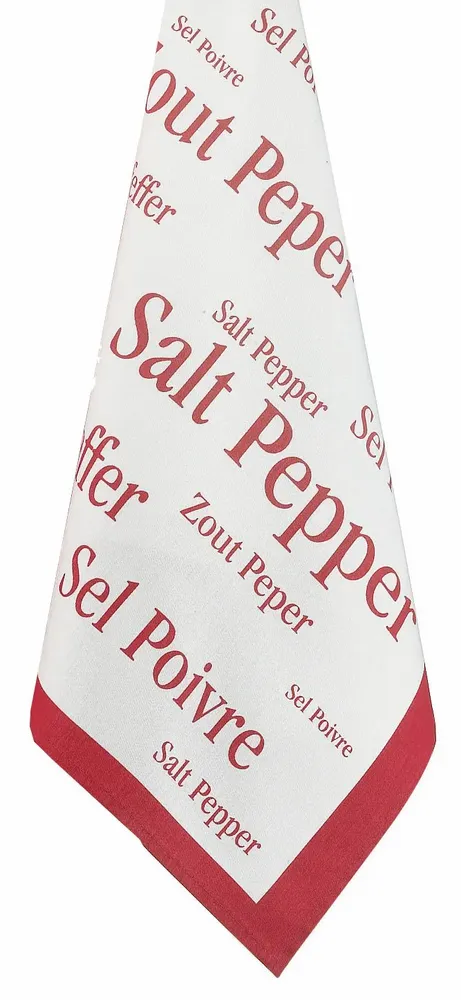 Torchons - Torchon imprimé Sel & Poivre rouge 50 X 70 - MAISON VIVARAISE - SDE VIVARAISE WINKLER