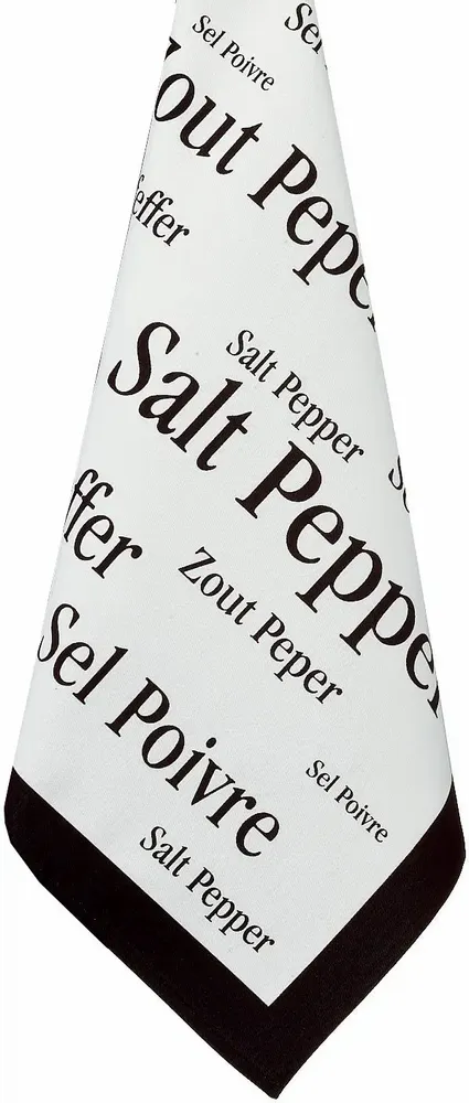 Torchons - Torchon imprimé Sel & Poivre noir 50 X 70 - MAISON VIVARAISE - SDE VIVARAISE WINKLER