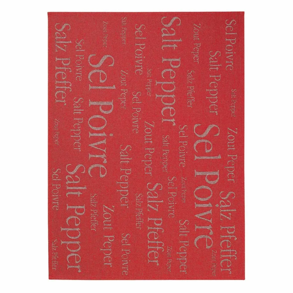 Torchons - Torchon metis Sel & Poivre rouge 50 X 70 - MAISON VIVARAISE - SDE VIVARAISE WINKLER