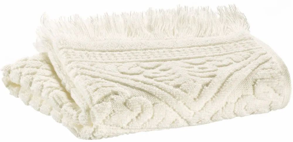 Serviettes de bain - Serviette invité Zoé Craie 30 X 50 - MAISON VIVARAISE - SDE VIVARAISE WINKLER