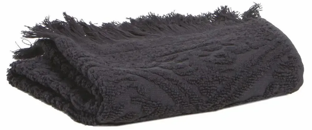 Serviettes de bain - Drap de bain Zoé Carbone 100 X 180 - MAISON VIVARAISE - SDE VIVARAISE WINKLER