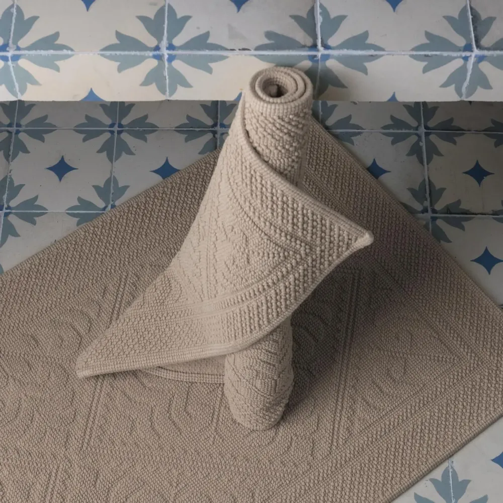 Autres linges de bain - Tapis Enzo Lin 70 X 140 - MAISON VIVARAISE - SDE VIVARAISE WINKLER