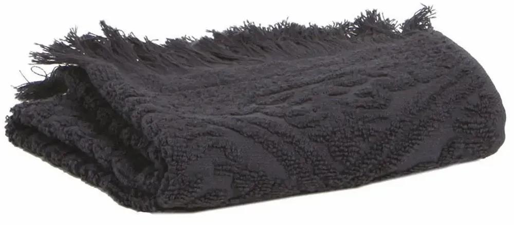 Bath towels - Zoé Bath Towel Carbone 50 X 100 - MAISON VIVARAISE - SDE VIVARAISE WINKLER