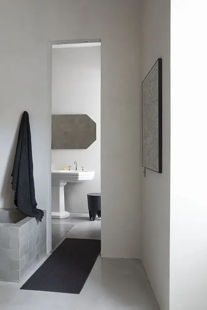 Bath towels - Zoé Bath Towel Carbone 50 X 100 - MAISON VIVARAISE - SDE VIVARAISE WINKLER