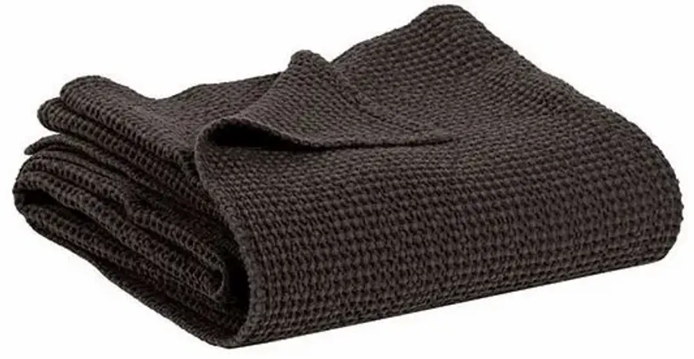 Bed linens - Maia Bed Throw Carbone 240 X 260 - MAISON VIVARAISE - SDE VIVARAISE WINKLER