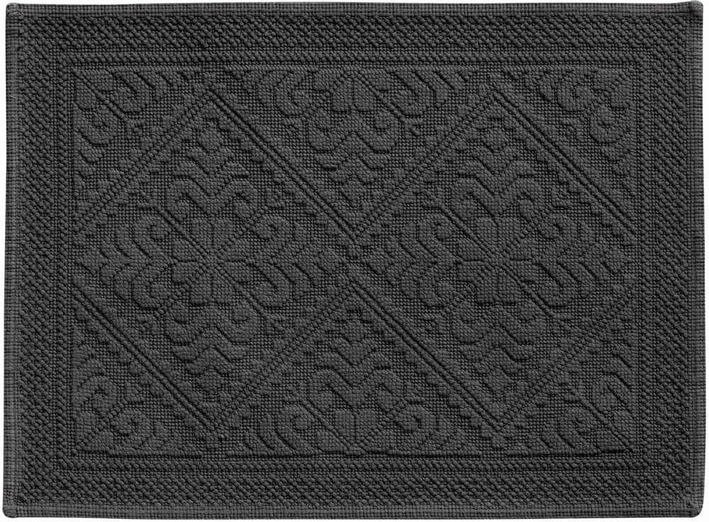 Other bath linens - Enzo Bath Mat Carbone 54 X 64 - MAISON VIVARAISE - SDE VIVARAISE WINKLER