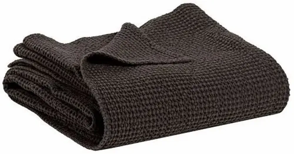 Bed linens - Maia Bed Throw Carbone 180 X 260 - MAISON VIVARAISE - SDE VIVARAISE WINKLER