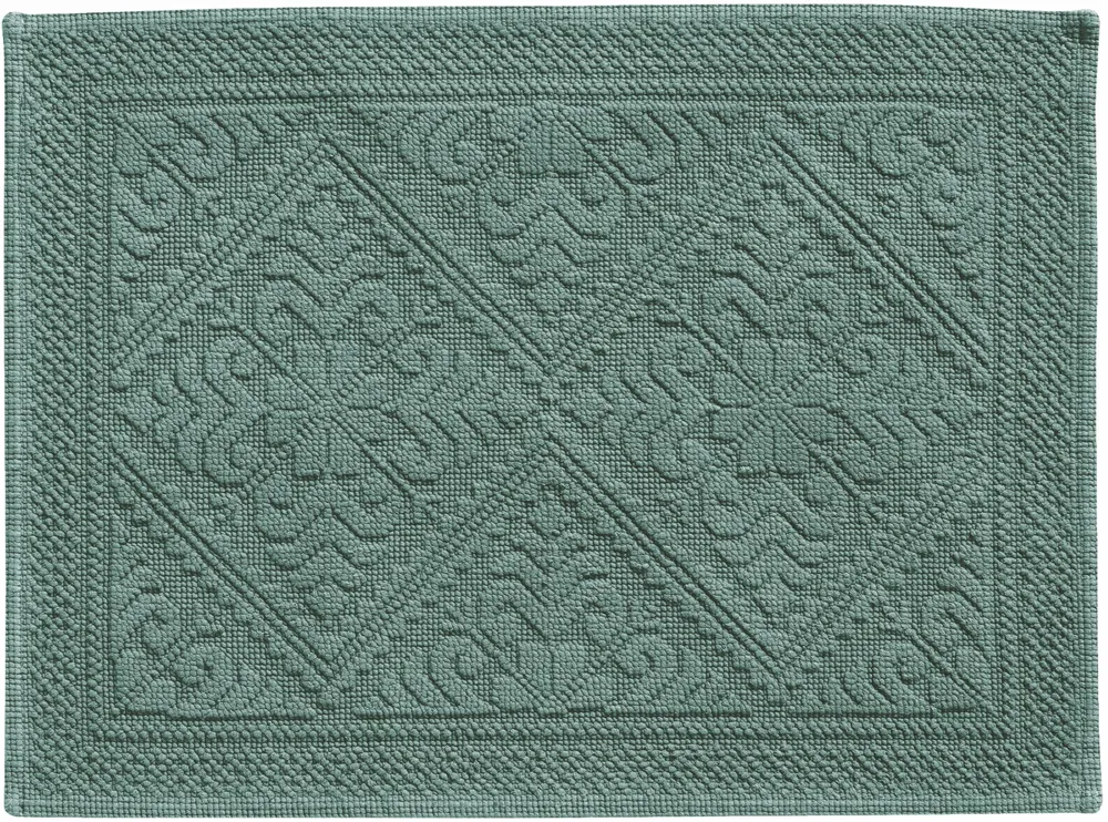 Autres linges de bain - Tapis de Bain Enzo Vert de gris 54 X 64 - MAISON VIVARAISE - SDE VIVARAISE WINKLER
