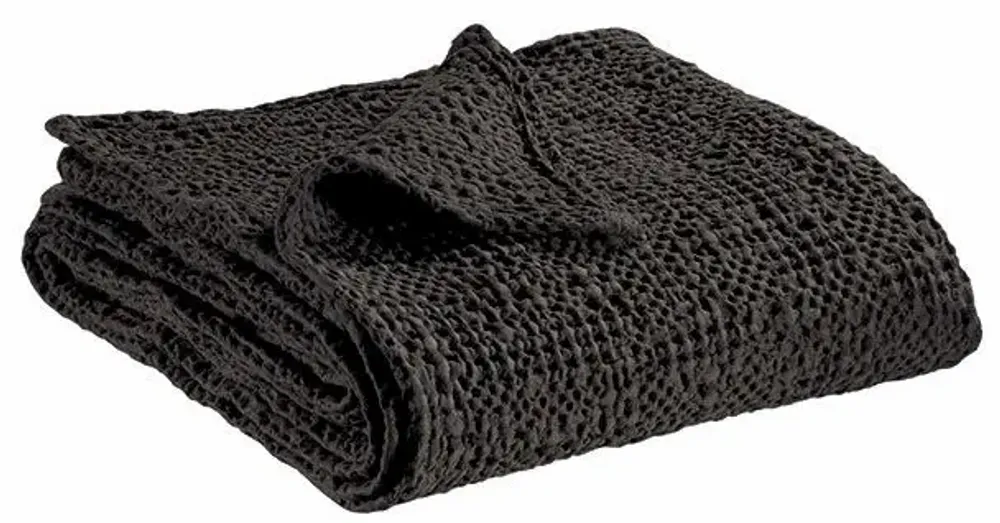Bed linens - Tana Bed Throw Carbone 240 X 260 - MAISON VIVARAISE - SDE VIVARAISE WINKLER