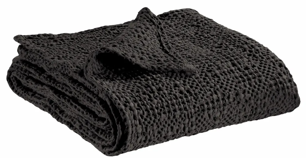 Plaids - Plaid Tana Carbone 140 X 200 - MAISON VIVARAISE - SDE VIVARAISE WINKLER