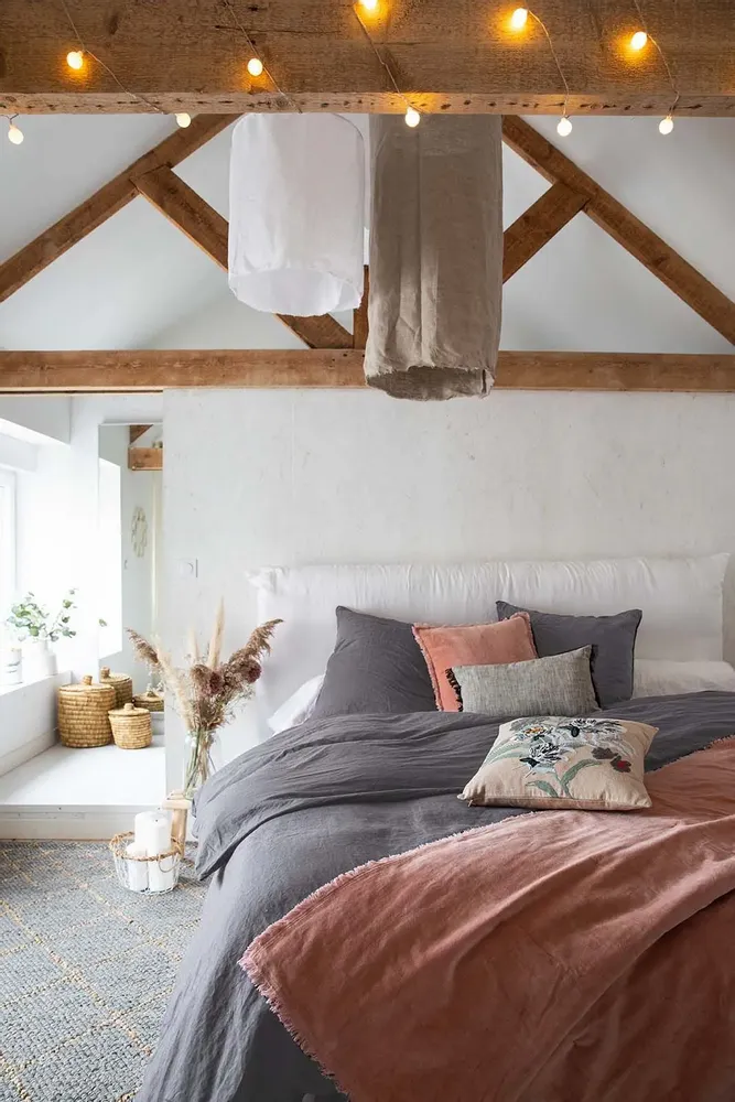 Bed linens - Duvet Cover Stonewashed Zeff Orage 260 X 240 - MAISON VIVARAISE - SDE VIVARAISE WINKLER