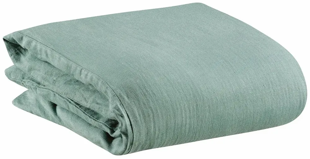Bed linens - Zeff Duvet Cover Vert de gris 240 X 220 - MAISON VIVARAISE - SDE VIVARAISE WINKLER