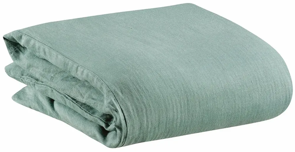 Bed linens - Zeff Duvet Cover Vert de gris 260 X 240 - MAISON VIVARAISE - SDE VIVARAISE WINKLER