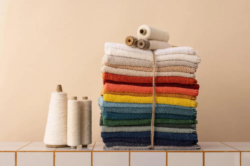 Bath towels - Bora Bath Towel Lin 90 X 150 - MAISON VIVARAISE - SDE VIVARAISE WINKLER