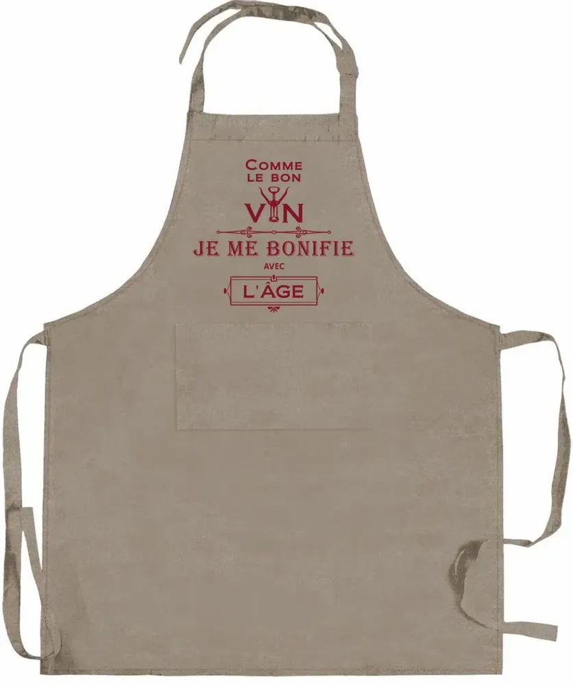 Aprons - Apron Je Me Bonifie Avec L'Age Ficelle 90 X 72 - MAISON VIVARAISE - SDE VIVARAISE WINKLER