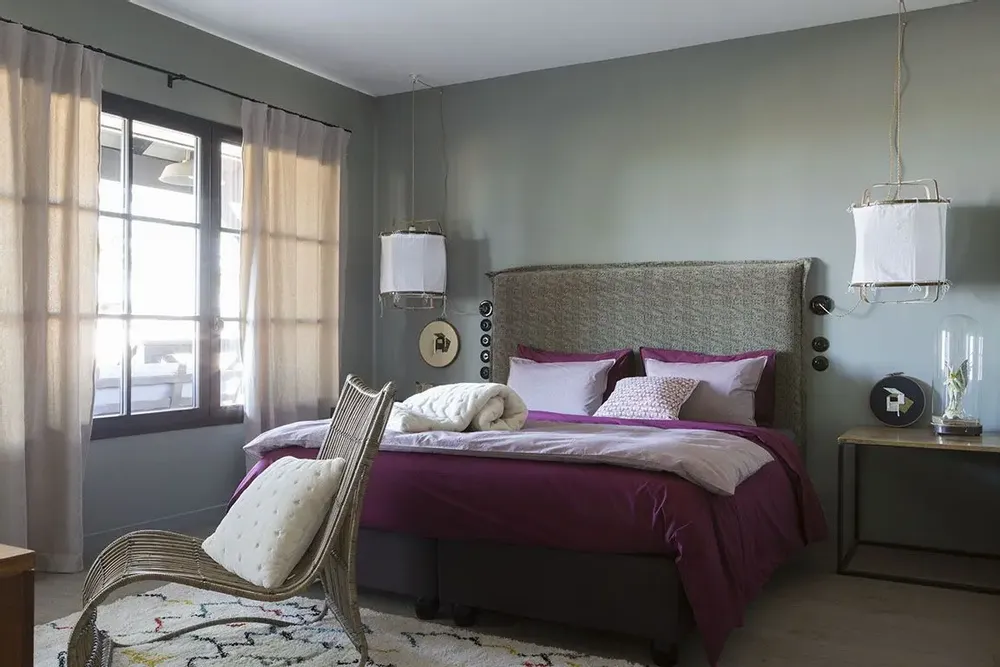 Bed linens - Fitted Sheet Moony Lie De Vin 140 X 190 - MAISON VIVARAISE - SDE VIVARAISE WINKLER