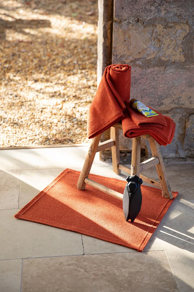 Other bath linens - Etia Bath Mat Carbone 54 X 110 - MAISON VIVARAISE - SDE VIVARAISE WINKLER