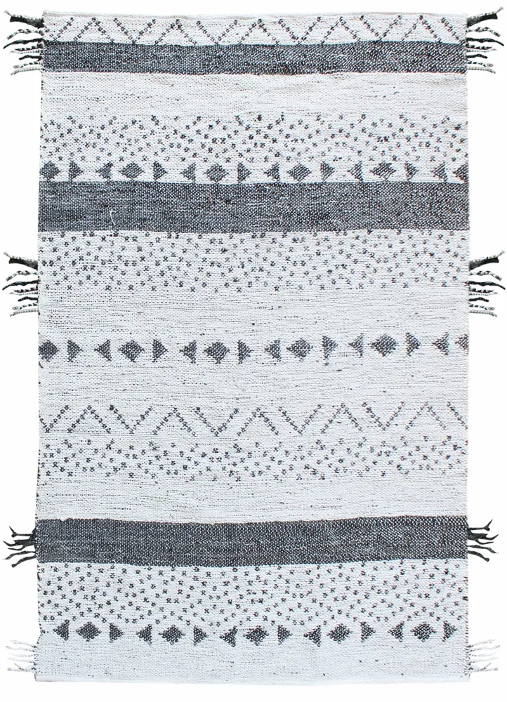 Rugs - Rug Callista Blanc/Noir 160 X 230 - MAISON VIVARAISE - SDE VIVARAISE WINKLER