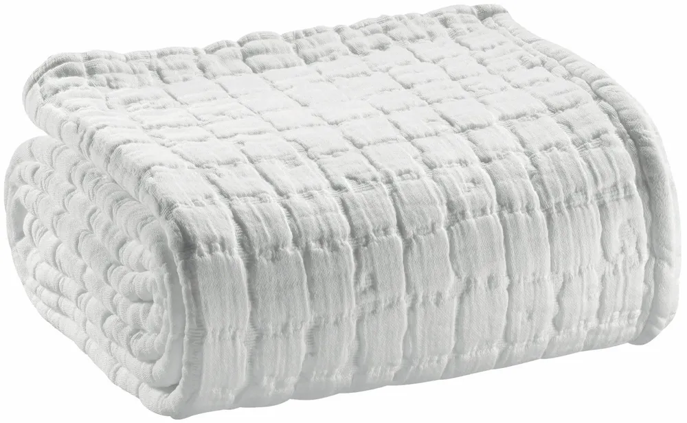 Bed linens - Swami Bed Throw Blanc 180 X 260 - MAISON VIVARAISE - SDE VIVARAISE WINKLER