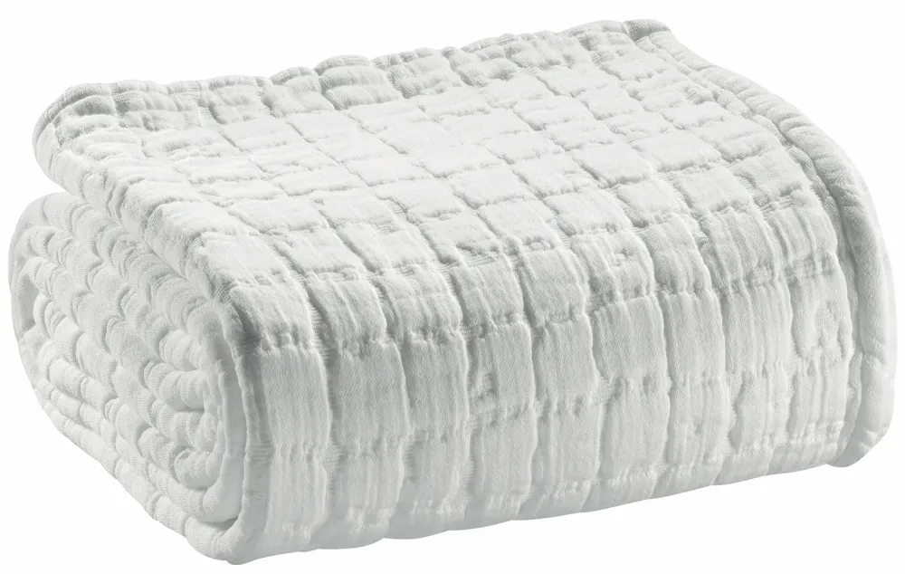 Linge de lit - Jeté de lit Swami Blanc 240 x 260 - MAISON VIVARAISE - SDE VIVARAISE WINKLER