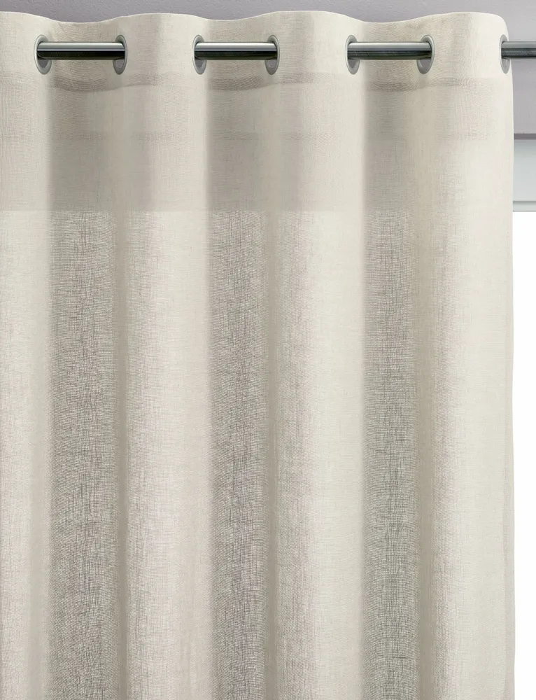 Curtains and window coverings - Zeff Voile Curtain Craie 140 X 280 - MAISON VIVARAISE - SDE VIVARAISE WINKLER