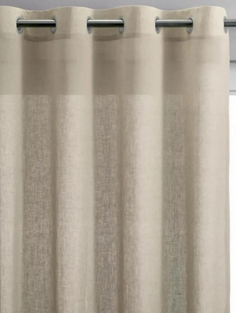 Rideaux et voilages - Rideau voile Zeff Naturel 140 x 280 - MAISON VIVARAISE - SDE VIVARAISE WINKLER