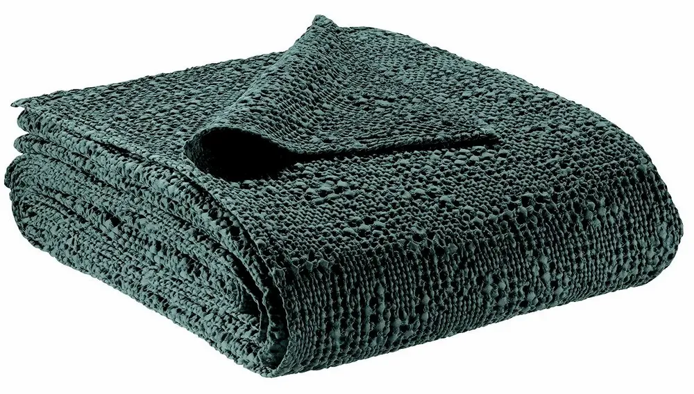 Linge de lit - Jeté Tana Prusse 180 X 260 - MAISON VIVARAISE - SDE VIVARAISE WINKLER