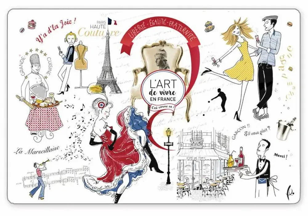 Placemats - Placemat Art De Vivre Assortis 30 X 45 - MAISON VIVARAISE - SDE VIVARAISE WINKLER