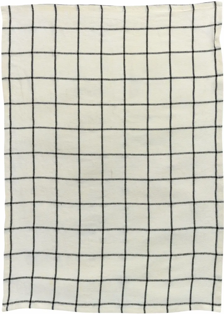 Dish towels - Karma Tea Towel Écru/Noir 55 X 75 - MAISON VIVARAISE - SDE VIVARAISE WINKLER