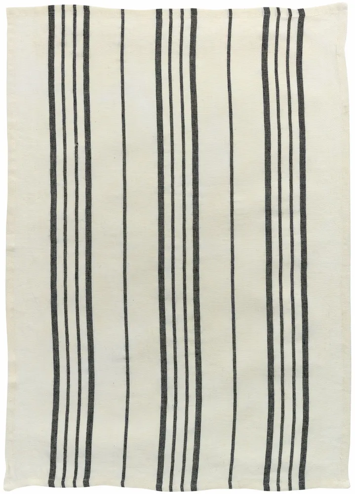 Dish towels - Karma Tea Towel Écru/Noir 55 X 75 - MAISON VIVARAISE - SDE VIVARAISE WINKLER