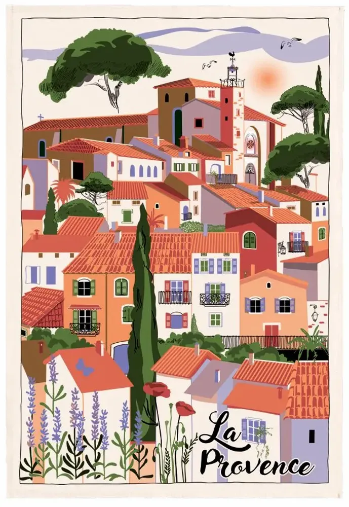 Torchons - Torchon Village Provence Ecru 48 x 72 - MAISON VIVARAISE - SDE VIVARAISE WINKLER