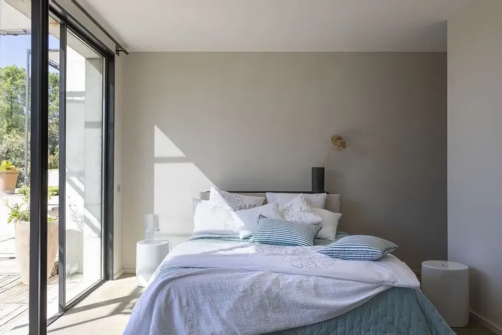 Bed linens - Printed Eiderdown Noche Lichen 85 X 200 - MAISON VIVARAISE - SDE VIVARAISE WINKLER