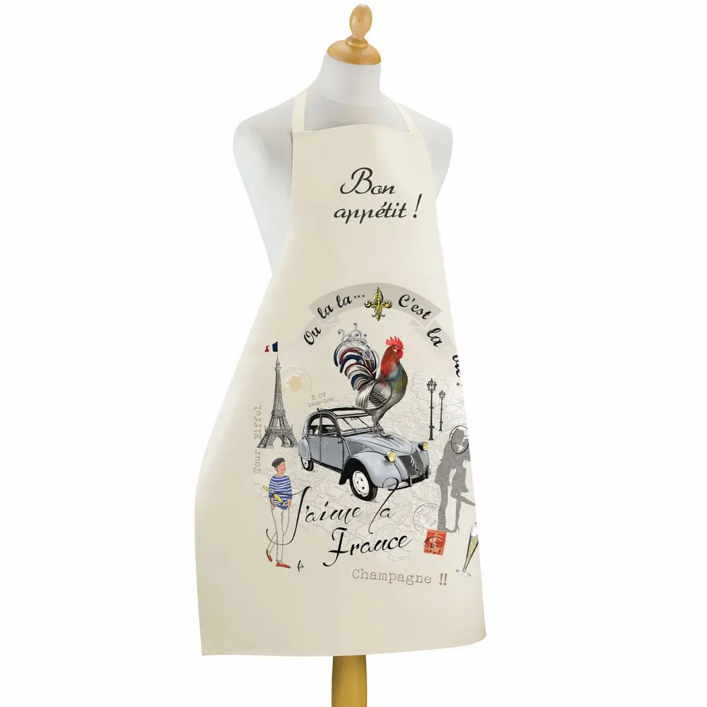 Aprons - Apron France Panorama Ecru 72 X 96 - MAISON VIVARAISE - SDE VIVARAISE WINKLER