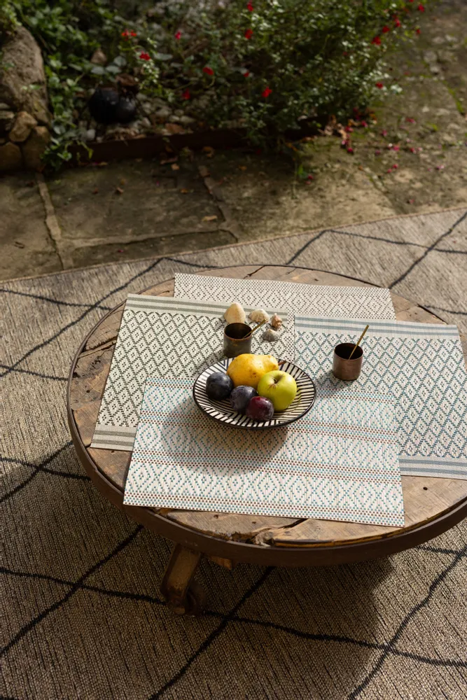 Table cloths - Panama Placemat Set Prune 33 X 45 - MAISON VIVARAISE - SDE VIVARAISE WINKLER