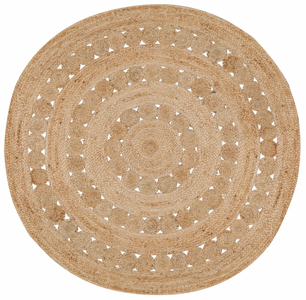 Rugs - Patna Rug Naturel Diameter 120 - MAISON VIVARAISE - SDE VIVARAISE WINKLER