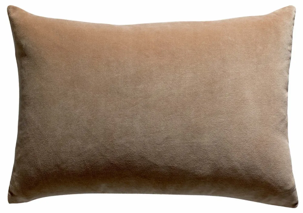 Cushions - Plain Cushion Elise Camel 40 X 65 - MAISON VIVARAISE - SDE VIVARAISE WINKLER