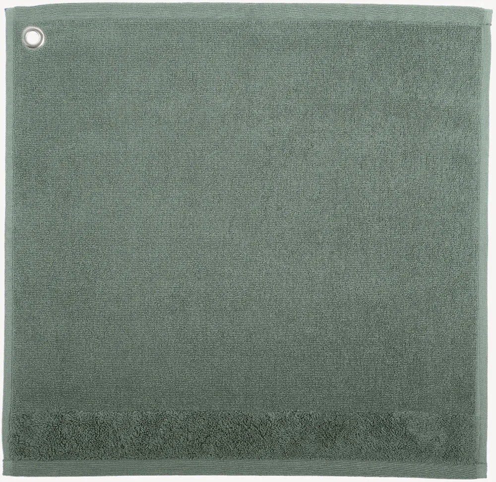 Tea towel - K-Towel Terry W/Eyelet Curl Vert De Gris 50 X 50 - MAISON VIVARAISE - SDE VIVARAISE WINKLER