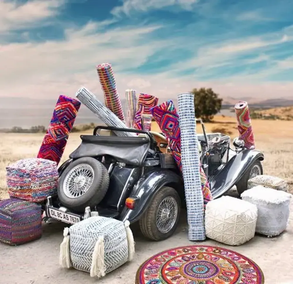 Rugs - Dori lagoon rug 160x230 cm - MAISON VIVARAISE - SDE VIVARAISE WINKLER