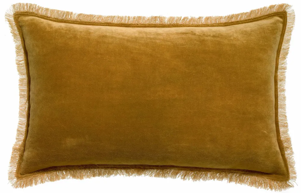 Cushions - Plain Cushion Fara Bronze 30 X 50 - MAISON VIVARAISE - SDE VIVARAISE WINKLER