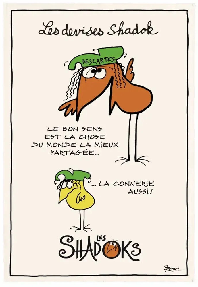 Dish towels - K-Towel Shadoks Le Bon Sens Ecru 48 X 72 - MAISON VIVARAISE - SDE VIVARAISE WINKLER