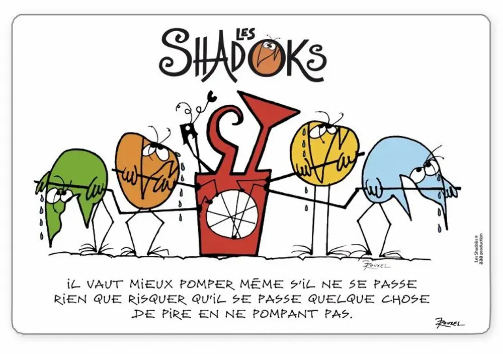 Placemats - Placemat Shadoks Il Vaut Mieux Pomper Assortis 30 X 45 - MAISON VIVARAISE - SDE VIVARAISE WINKLER