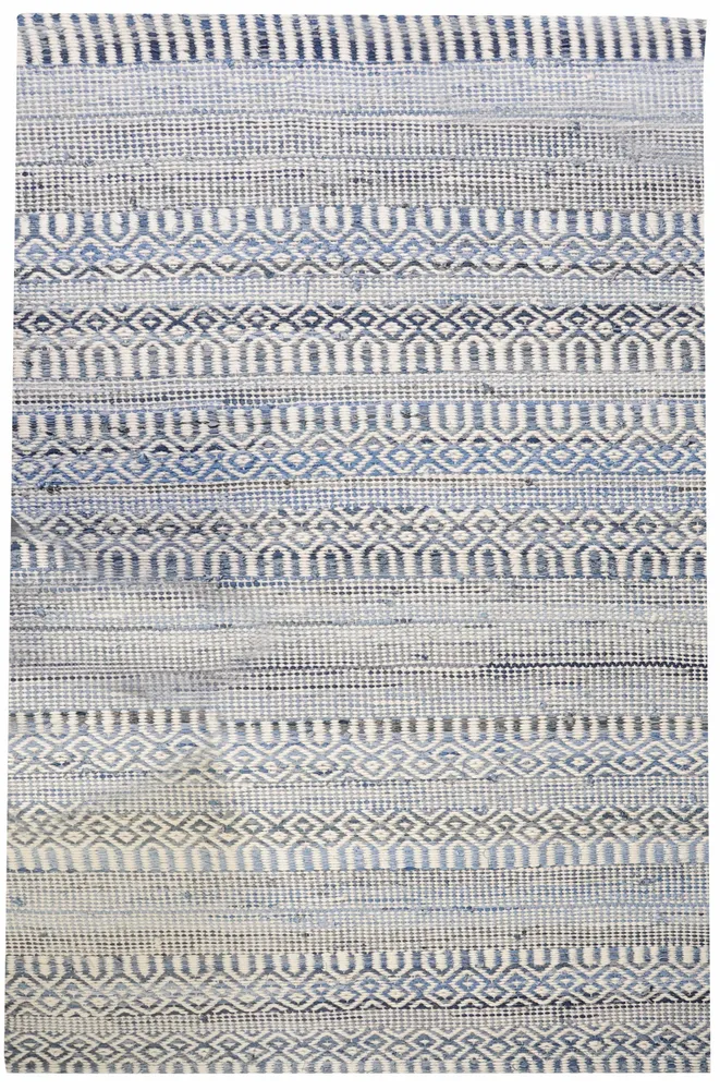 Tapis - Tapis Sarah Ivoire/bleu 120 x 180 - MAISON VIVARAISE - SDE VIVARAISE WINKLER
