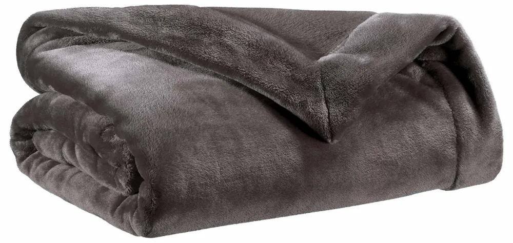 Plaids - Plaid Tender Asphalte 150 x 200 - MAISON VIVARAISE - SDE VIVARAISE WINKLER