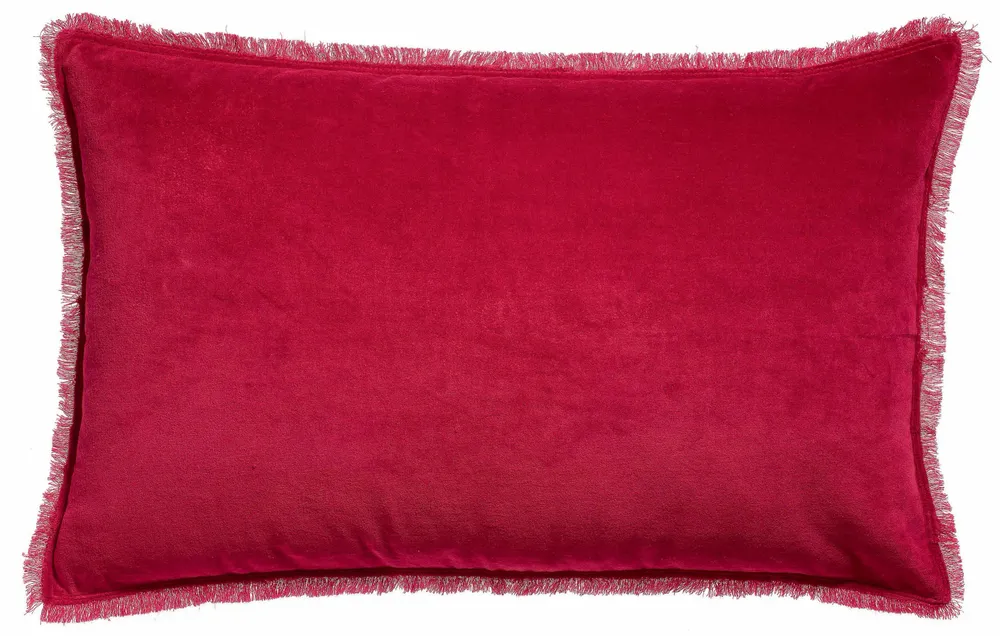 Cushions - Plain Cushion Fara Rubis 40 X 65 - MAISON VIVARAISE - SDE VIVARAISE WINKLER