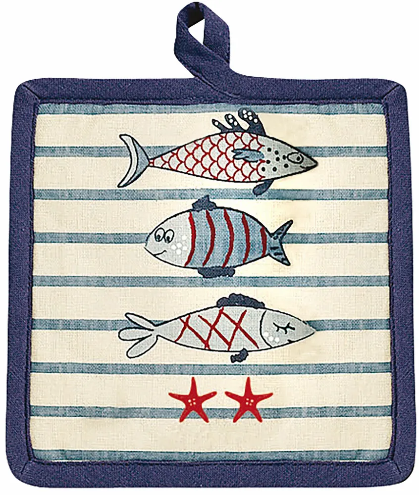 Maniques - Manique New Pesk Bleu 18 x 18 - MAISON VIVARAISE - SDE VIVARAISE WINKLER