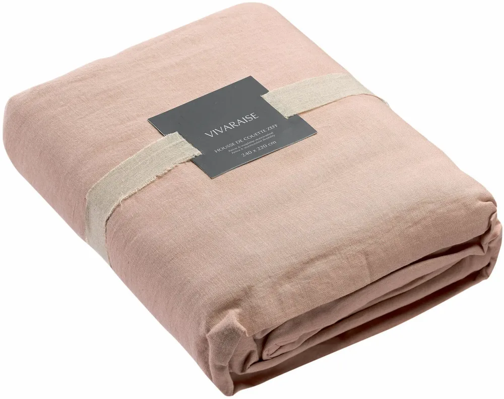 Linge de lit - Housse de couette Zeff Aubepine 240 x 220 - MAISON VIVARAISE - SDE VIVARAISE WINKLER