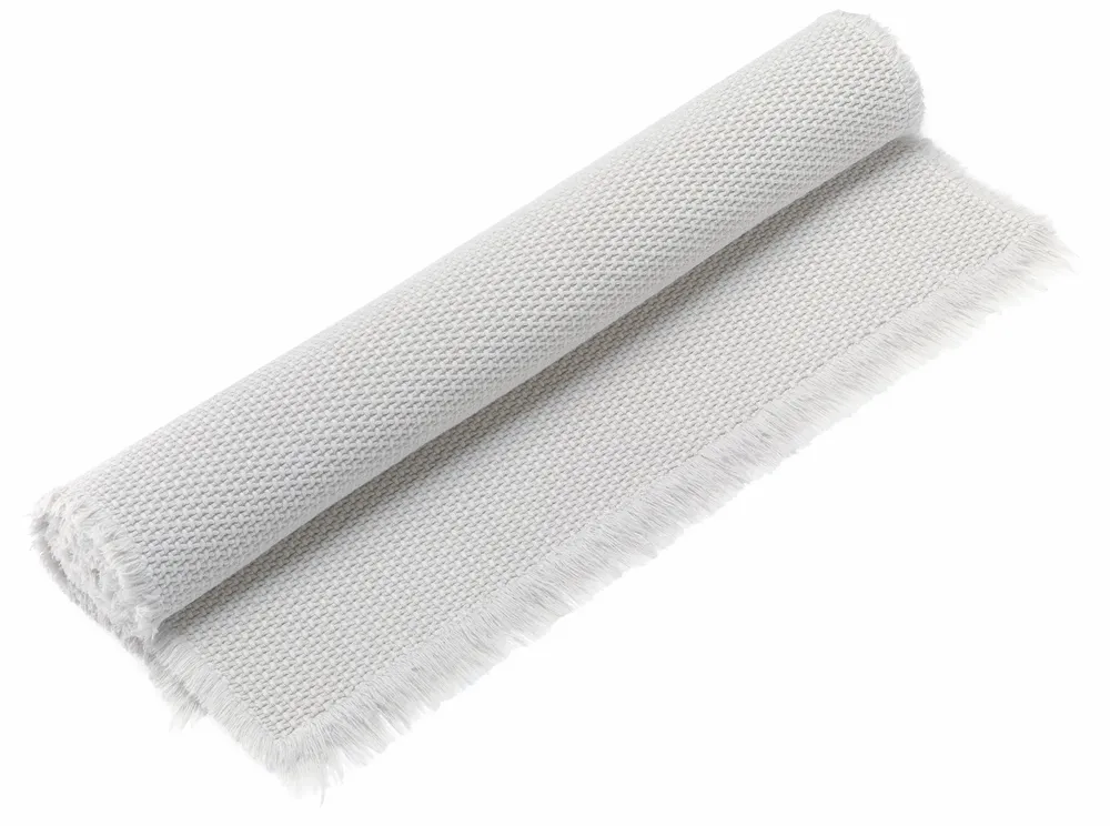 Autres linges de bain - Tapis de bain uni Elly Neige 54 x 110 - MAISON VIVARAISE - SDE VIVARAISE WINKLER