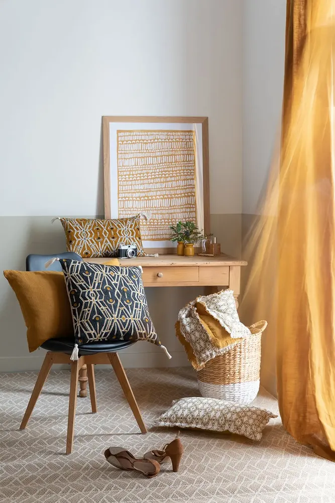 Cushions - Plain Cushion Zeff Bronze 40 X 65 - MAISON VIVARAISE - SDE VIVARAISE WINKLER