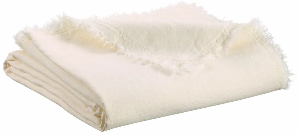 Plaids - Plaid Zeff Nomade Craie 130 x 180 - MAISON VIVARAISE - SDE VIVARAISE WINKLER