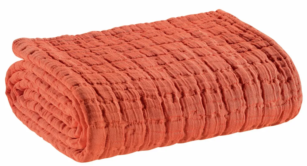 Bed linens - Swami Bed Throw Rooibos 240 X 260 - MAISON VIVARAISE - SDE VIVARAISE WINKLER
